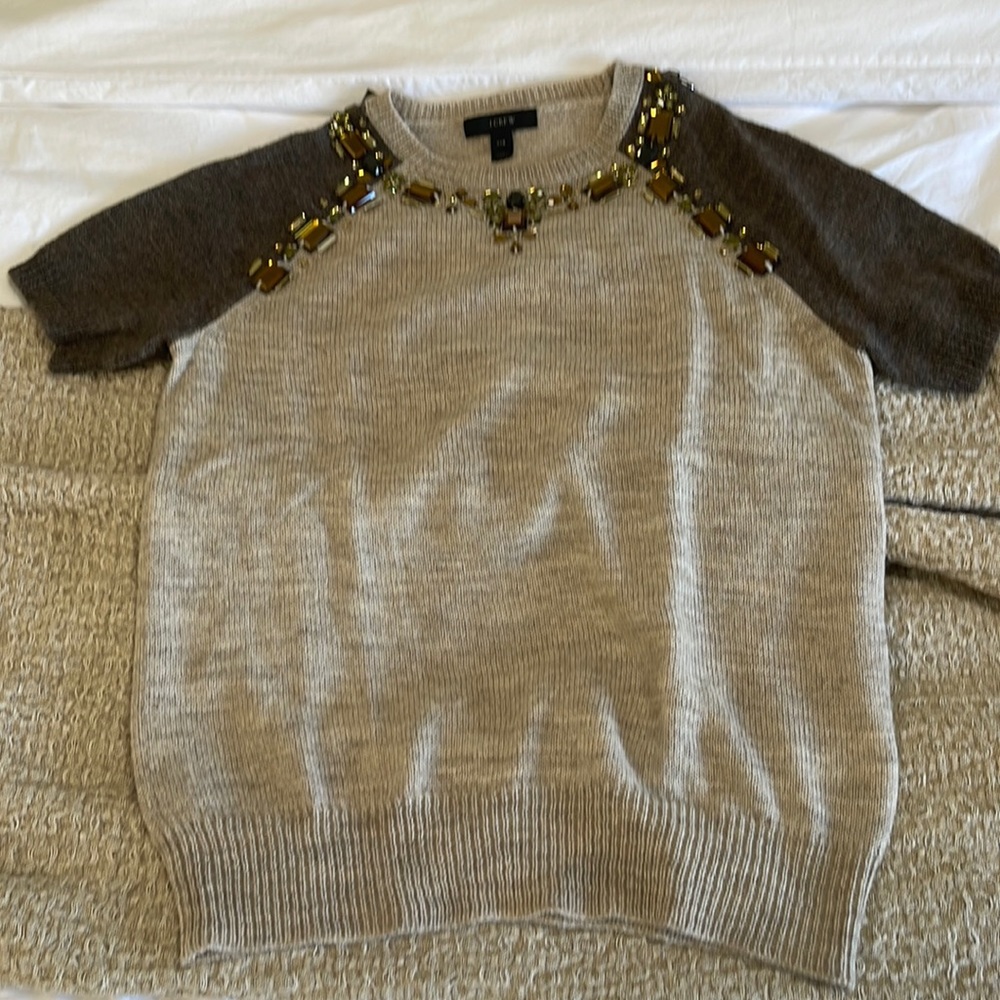 J crew short sleeve sweater